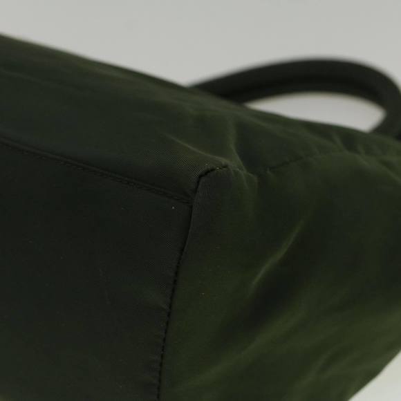 PRADA Hand Bag Nylon Green Auth cl802 - Picture 15 of 16